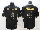 Nike Cowboys 4 Dak Prescott Black Gold C And Est 1960 Patch Vapor Limited Jersey Dzhi,baseball caps,new era cap wholesale,wholesale hats
